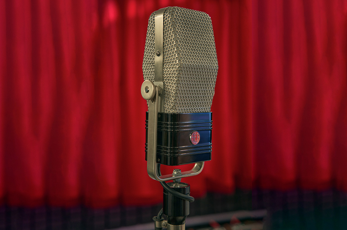 Microfoon in de Studio van Wouter